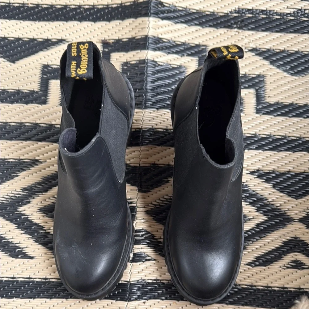 Dr. Martens Black Heeled Chelsea Boots - Picture 4 of 9
